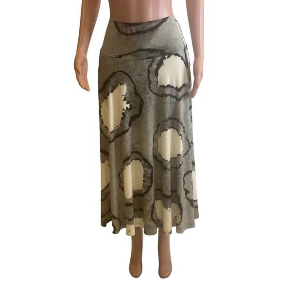 Norma Kamali Convertible Flared Skirt Dress M Black Tie Dye Off Shoulder Bandeau - Picture 13 of 16